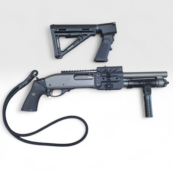 S&J Hardware 870 MCS Shotgun, Tungsten: 12 Gauge-3.5", 10" Barrel, Model MCS870-10-PM-M4-TU