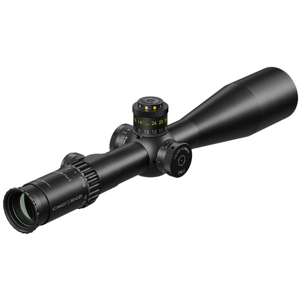Schmidt & Bender PM II LP 5-25x56 FFP Riflescope: 34mm Tube, MSR2 Reticle, DT / ST (0.1 mrad) / CCW Turret | 689-911-812-90-68