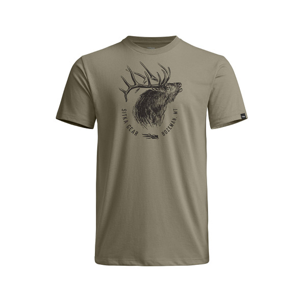 SITKA Gear Elk Sketch Tee, Dark Green Sage | 601130-DGS