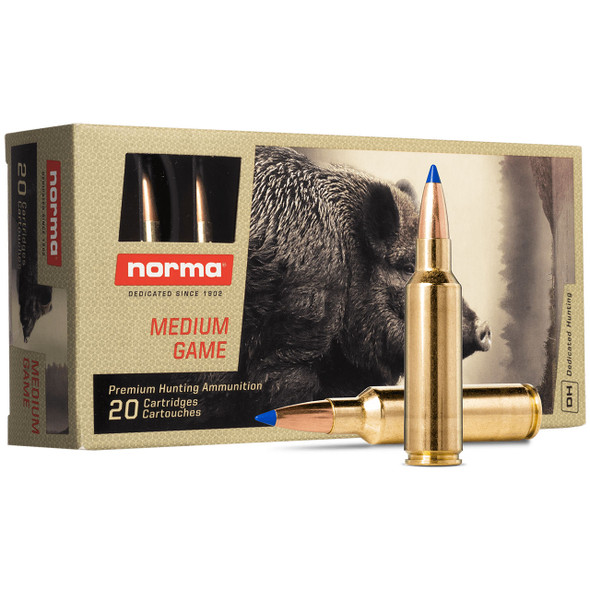 Norma Bondstrike Ammunition: 300 Winchester Short Magnum,180 gr, BT-SP, 3084 fps, Qty: 20 | 20175832