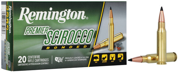 Remington Premier Scirocco Bulk Ammunition: 308 Win, 165 Grain, Swift Scirocco Bonded, 2680 fps, Qty: 200 | 29332 — The Shooting Centre