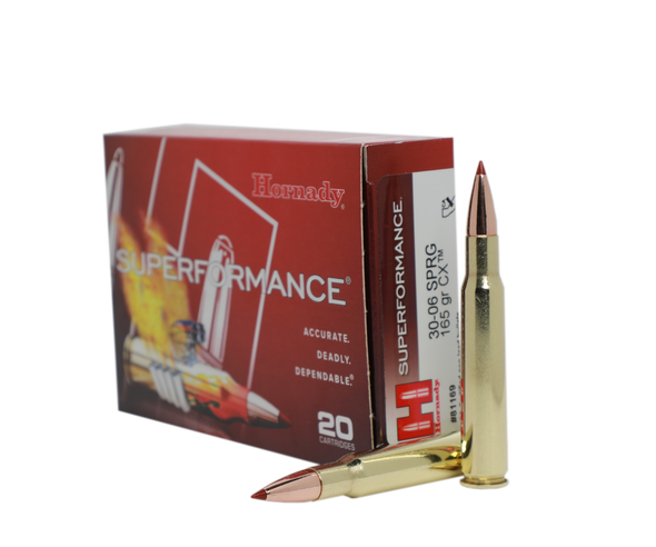 Hornady Superformance Bulk Ammunition: 30-06 Sprg, 165 Grain, CX, 2940 fps