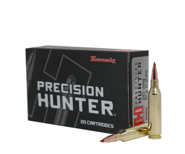 Hornady Precision Hunter Bulk Ammunition: 243 Win, 90 Grain, ELD-X, 3150 fps