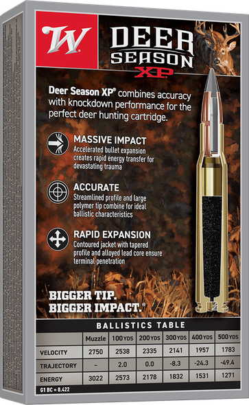 Winchester Deer Season XP Bulk Ammunition: 30-06 Springfield, 180 Grain, Extreme Point, 2750 fps