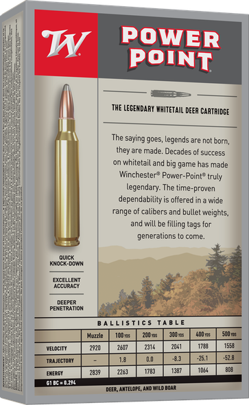 Winchester Power-Point Bulk Ammunition: 30-06 Springfield, 150 Grain, Power-Point, 2920 fps