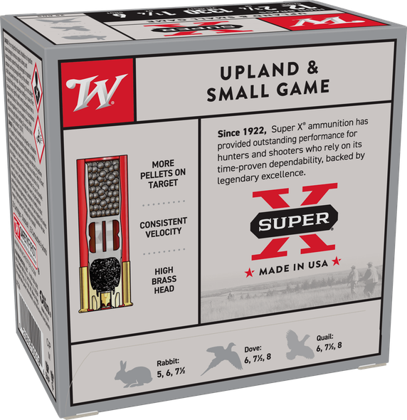 Winchester Super-X Bulk Ammunition: 12 Gauge, 2.75", 6 Shot, 1 1/4 Ounce, 1330 fps