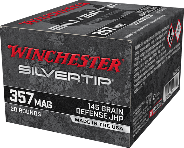 Winchester Silvertip Bulk Ammunition: 357 Magnum, 145 Grain, Silvertip JHP, 1290 fps