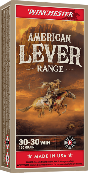 Winchester American Lever Range Bulk Ammunition: 30-30 Winchester, 150 Grain, Jacketed Hollow Point, 2390 fps