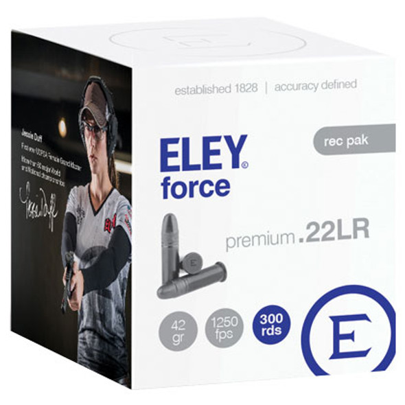 ELEY force 22 LR, 42 gr, Round Nose Rimfire Ammunition
