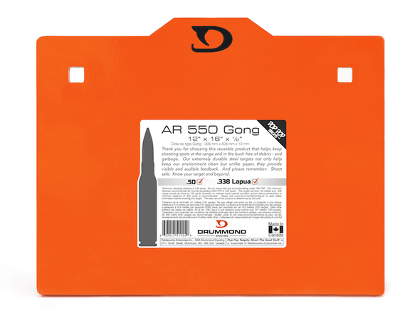 Drummond AR550 Steel Target - 12"x16"x1/2"