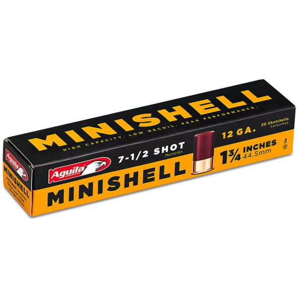 Aguila Minishell Ammunition - 12 Gauge, 1-3/4", #7.5, Lead, 5/8 oz, 1175 fps, Model 1C128968