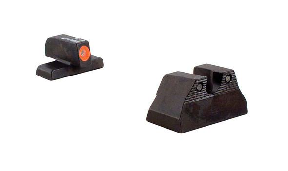 Trijicon HD Night Sights - H&K USP Compact, Front: Orange Outline / Green Tritium, Rear: Black Outline / Green Tritium