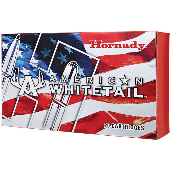 Hornady American Whitetail Ammunition: 308 Win, 165 gr, SP InterLock, 2700 fps, Model 80904