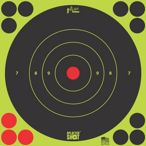 Pro Shot Products SplatterShot Green Bullseye Target - 12"x12"