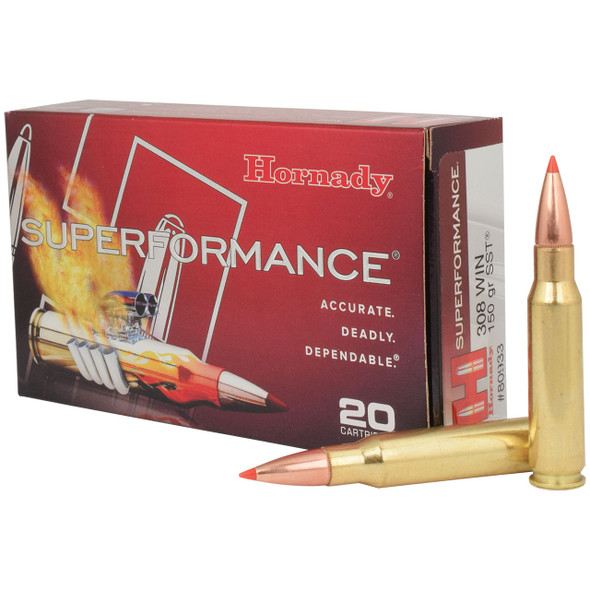 Hornady Superformance 308 Win, 150 gr, SST Ammunition