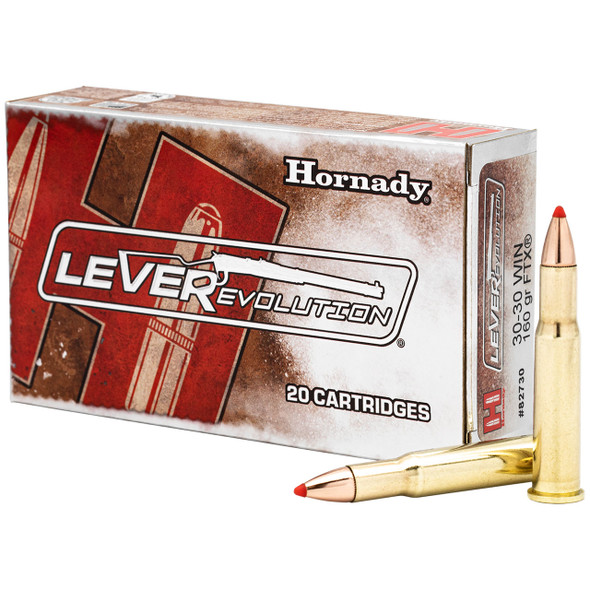 Hornady LEVERevolution Ammunition - 30-30 Win, 160 gr, FTX, 2400 fps, Model 82730