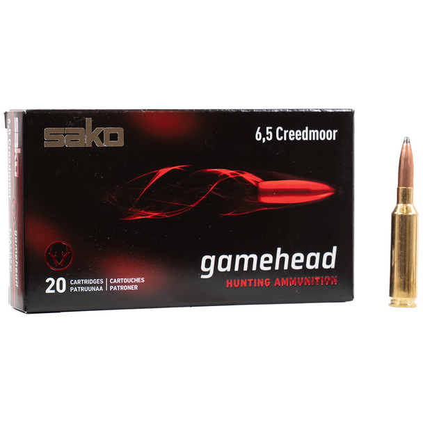 Sako Gamehead Ammunition: 6.5 Creedmoor, 140 gr, Soft Point, Model C663129HSA10