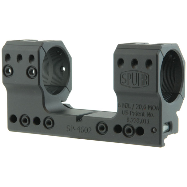 Spuhr SP-4602 ISMS Picatinny Scope Mount - 34mm Rings, 6 MIL / 20.6 MOA, 38mm Height, Screw Mount