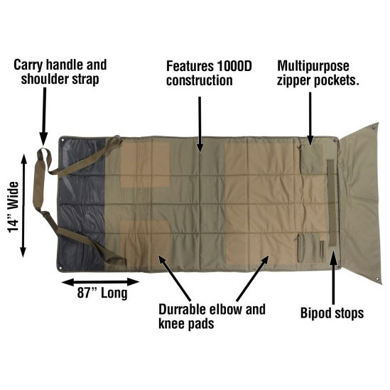 Lyman Tac-Mat HD Long Range Padded Shooting Mat