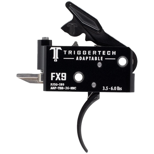 TriggerTech FO FX-9 PCC Adaptable Two-Stage Trigger: PVD Black Curved Lever