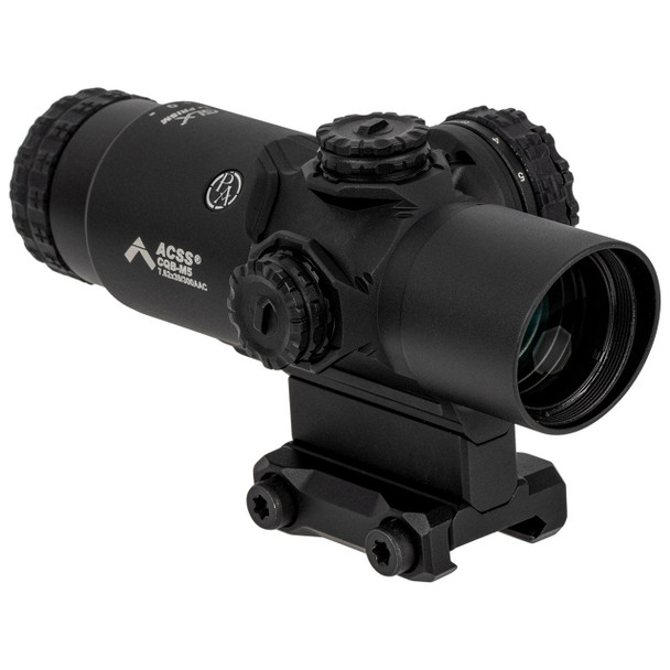 Primary Arms GLx 2x Prism Riflescope, Black: Illuminated ACSS CQB-M5 7.62x39 / 300 BO Reticle, Model 710012