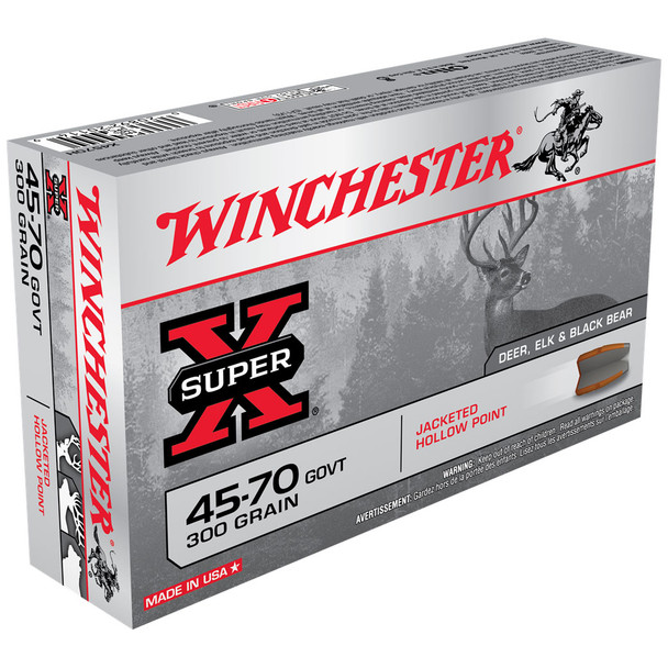 Winchester Super-X 45-70 Gov't, 300 gr, JHP Ammunition