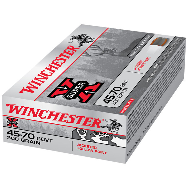 Winchester Super-X 45-70 Gov't, 300 gr, JHP Ammunition