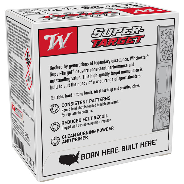 Winchester Super Target Ammunition: 12 Gauge, 2-3/4", #7.5, 1-1/8 oz, 1200 fps | TRGT12M7
