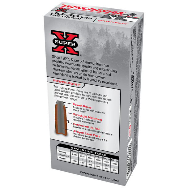 Winchester Super-X 30-30 Win, 150 gr, Power-Point Ammunition