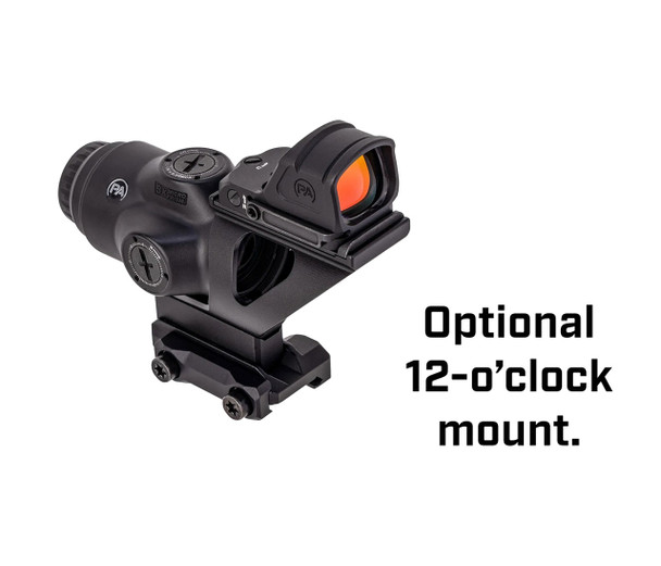 Primary Arms SLx 3x MicroPrism Riflescope, Black: ACSS Raptor 5.56 / 308 (Red) Yard Reticle, Model 710036