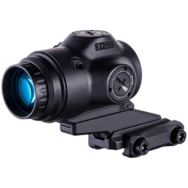 Primary Arms SLx 3x MicroPrism Riflescope, Black: ACSS Raptor 5.56 / 308 (Red) Yard Reticle, Model 710036