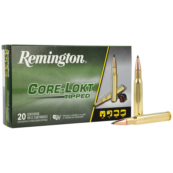 Remington Core-Lokt Tipped 30-06 Sprg, 165 gr, Core-Lokt Tipped Ammunition