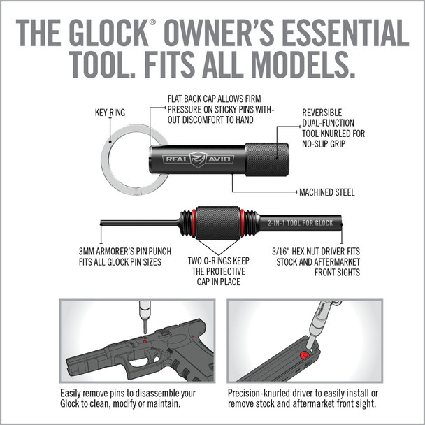 Real Avid 2-In-1 Tool for GLOCK