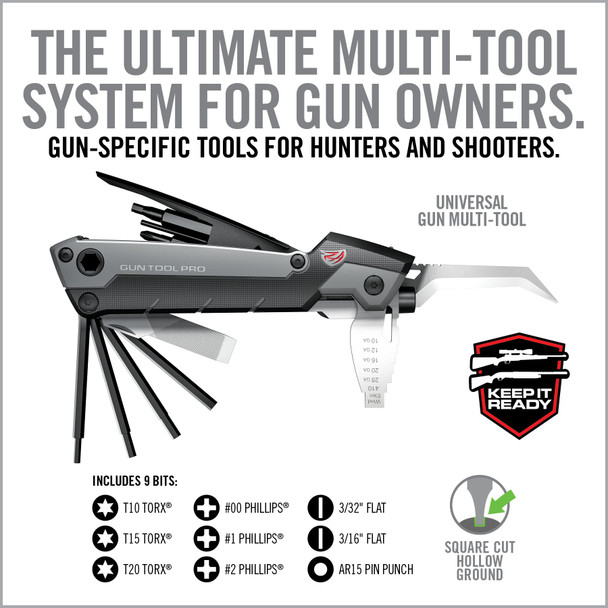 Real Avid Gun Tool Pro - 30-in-1 Multi-Tool for Rifles & Shotguns