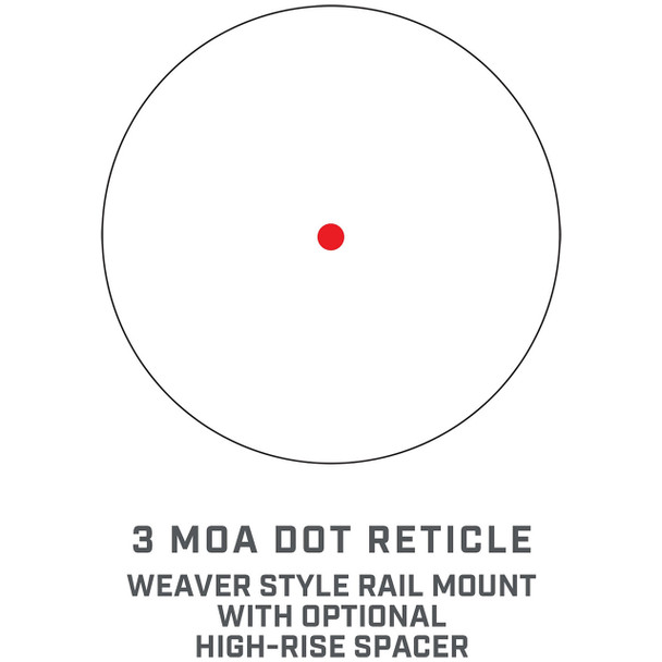 Bushnell TRS-125 Red Dot Sight, 3 MOA Dot