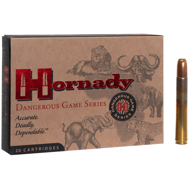 Hornady Dangerous Game Ammunition: 458 Lott, 500 Grain, DGS, 2300 fps