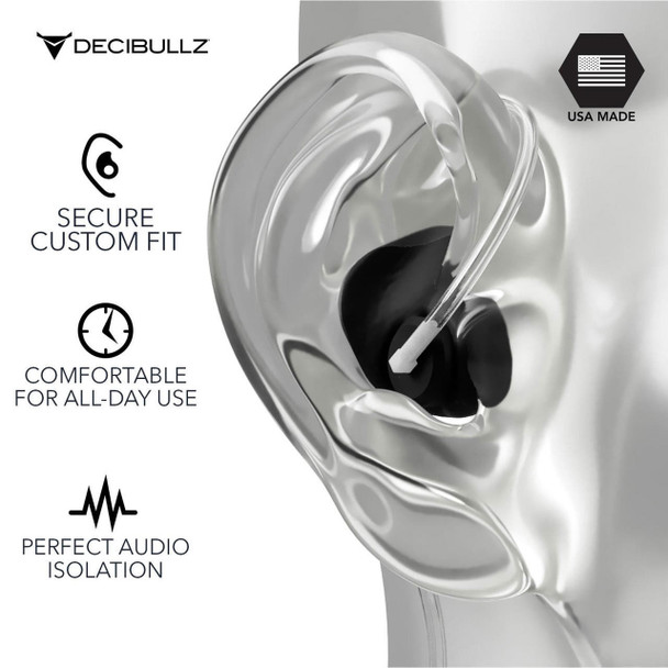 Decibullz Custom Molded Surveillance Earpieces +Isolation