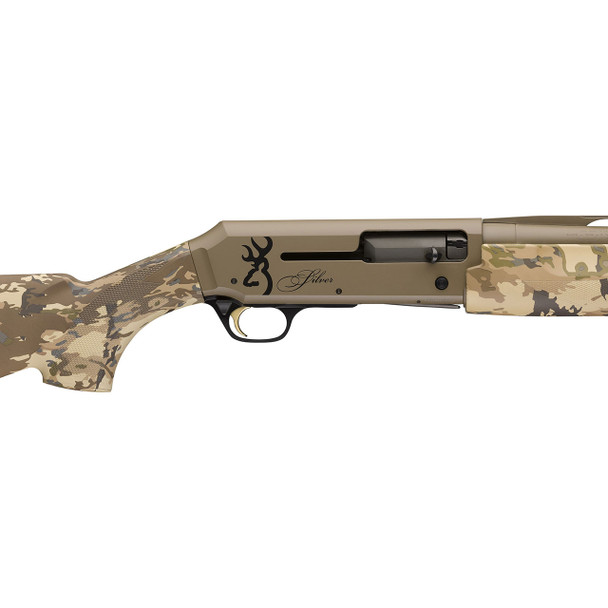 Browning Silver Field Camo FDE Shotgun: 12 Gauge, 26" Barrel, Model 011438205