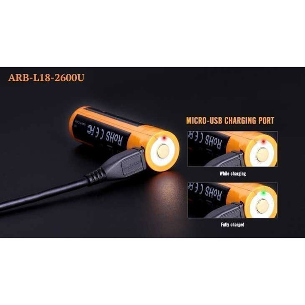 Fenix 18650 Rechargeable Battery - 3500mAh