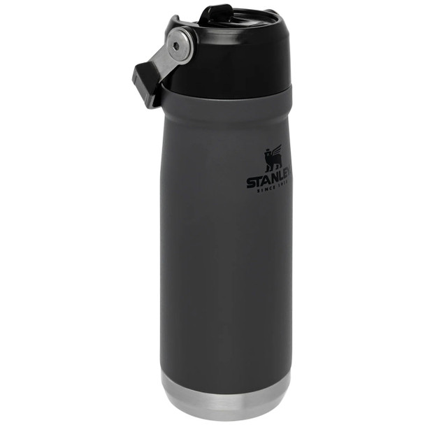 Stanley Classic The Iceflow Flip Straw Water Bottle 17oz | 5L: Charcoal Grey