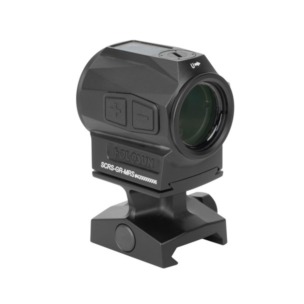 Holosun SCRS-GR-MRS Solar Charging Enclosed Rifle Sight: Green 2 MOA Dot & 65 MOA Circle
