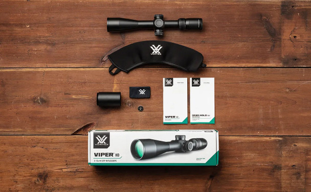 Vortex Optics Viper HD 3-15x44 SFP Riflescope: 30mm Tube, Dead-Hold BDC (MOA) Reticle | VPR-31501