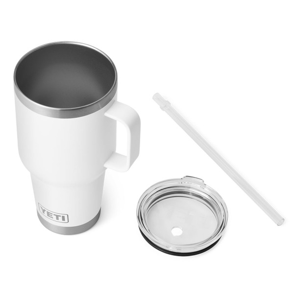 YETI Rambler Straw Mug with Straw Lid, 1 L - White