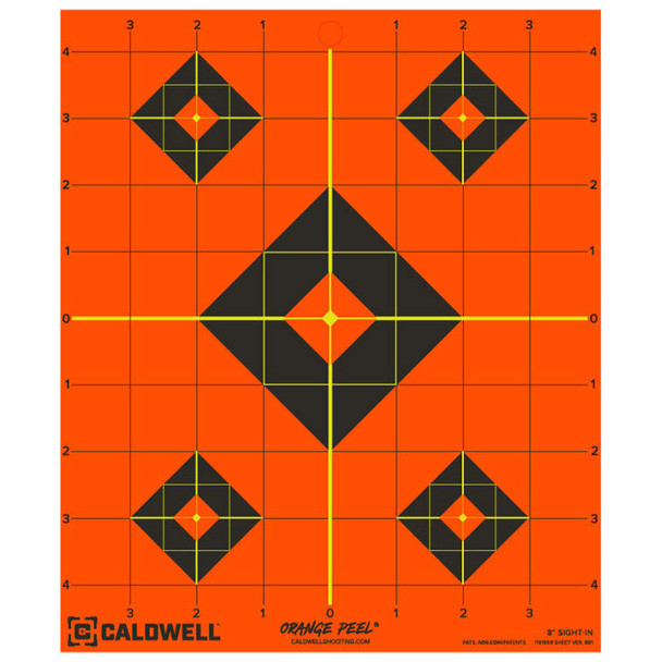 Caldwell Gen2 Orange Peel "Sight-In" Targets - 8"