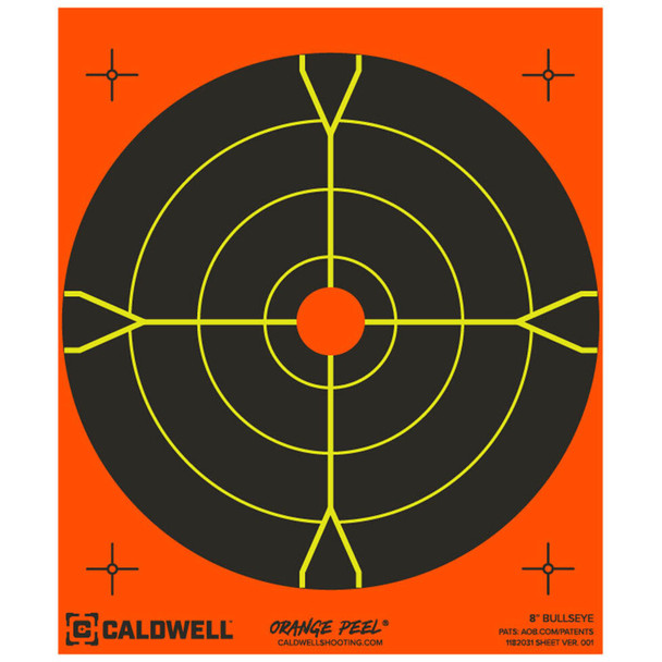 Caldwell Gen2 Orange Peel "Bullseye" Targets - 8"