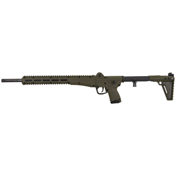 KelTec SUB2000 GEN3 Folding Rifle, Green - 9x19mm, 18.6" Barrel