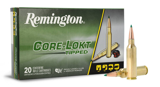 Remington Core-Lokt Tipped Ammunition: 300 WSM, 150 Grain, Core-Lokt Tipped, 3340 fps, Qty: 20