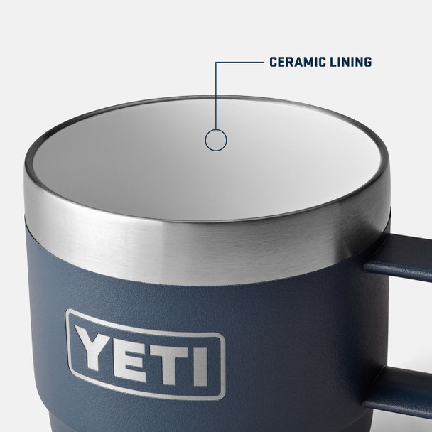 YETI Rambler Stackable Mugs, 177 mL: Rescue Red