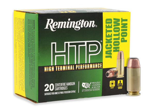Remington High Terminal Performance Ammunition: 40 S&W, 155 Grain, Jacketed Hollow Point, 1205 fps