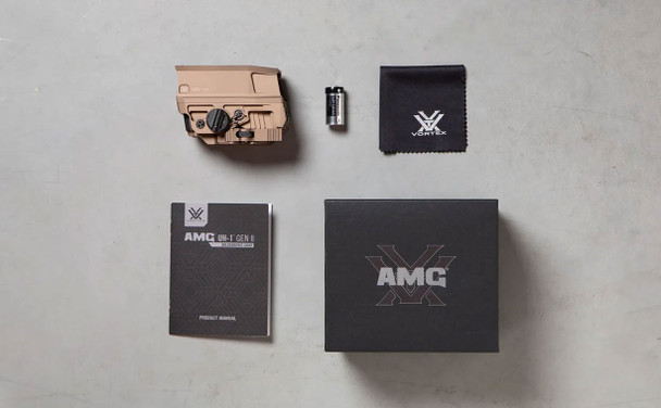 Vortex Optics AMG UH-1 Gen II Holographic Sight, Tan: 1x, EBR-CQB Reticle, Model AMG-HS02T